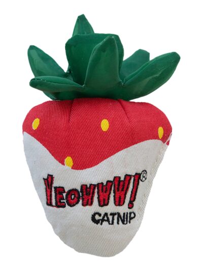 Yeowww Strawberry Catnip Cat Toy White Chocolate, Single