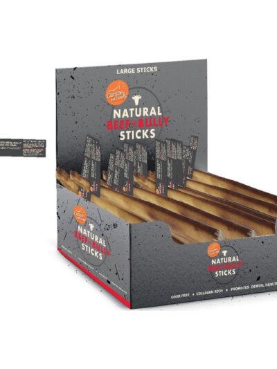 Canine Natural Beef & Bully Sticks Dog 10" 48Ct Display Box