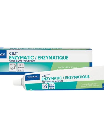 C.E.T. Enzymatic Toothpaste For Dogs & Cats Vanilla Mint 2.5oz. - 70 grams