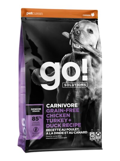 Go! Dog Carnivore Grain Free Senior Chicken, Turkey & Duck 3.5Lb