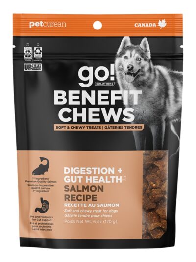 Go! Dog Benefit Chews Digestion & Gut Health Salmon 6oz.