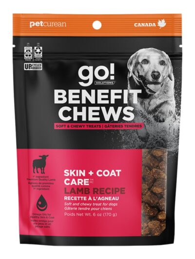 Go! Dog Benefit Chews Skin & Coat Care Lamb 6oz.