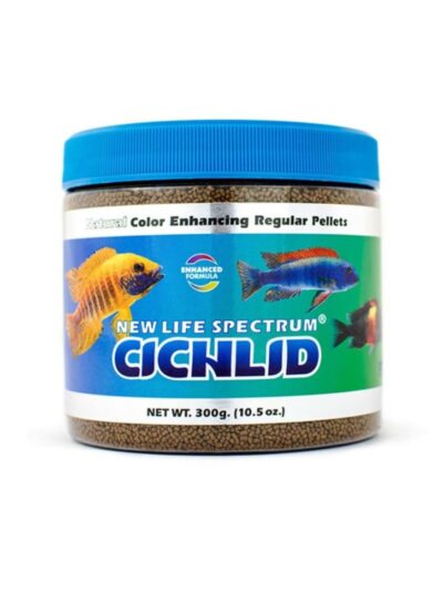 New Life Spectrum Cichlid Sinking Pellets Fish Food 1ea/10.5 oz, Regular