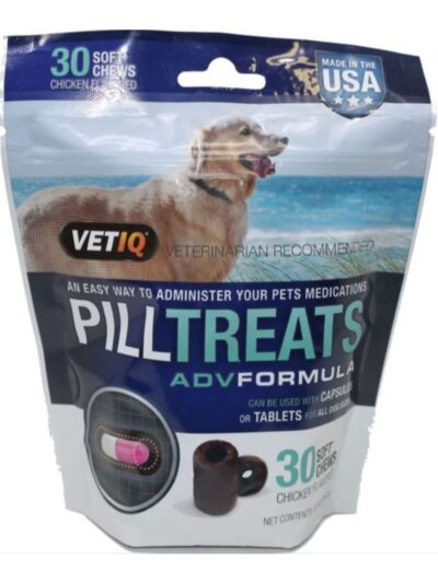 Vetiq Pill Treats Adv Formula USA Soft Chews Chicken 30count