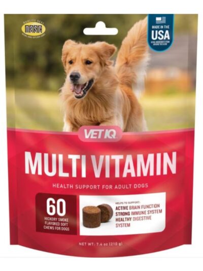 Vetiq Multivitamin Soft Chew Hickory Smoke 60count