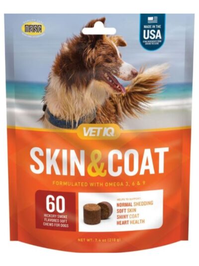 Vetiq Skin & Coat Soft Chew Hickory Smoke 60count