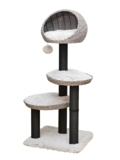 PetPals Tundra 3-Level Cat Tree Ivory 50 in