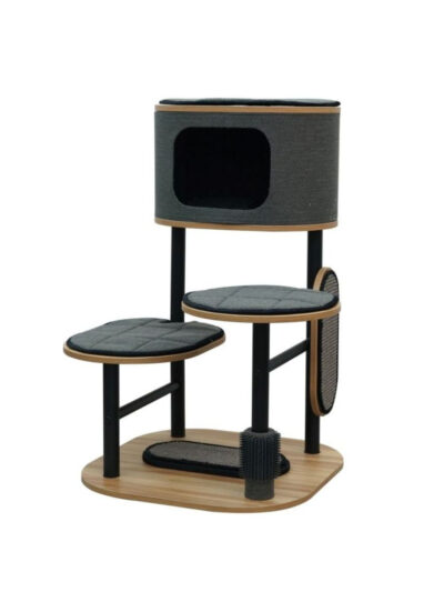 PetPals Starbz Industrial Style Cat Tree Charcoal 37 in