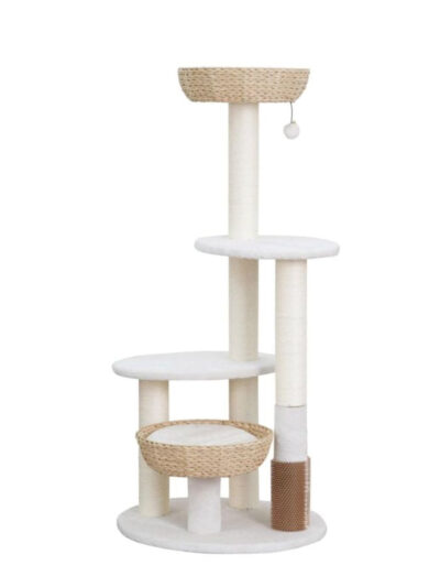 PetPals Pharoah 5-Level Cat Tree Ivory 49 in