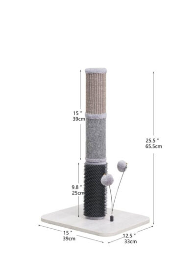PetPals Urbane Cat Scratcher Grey/Tan/Black 24.5 in