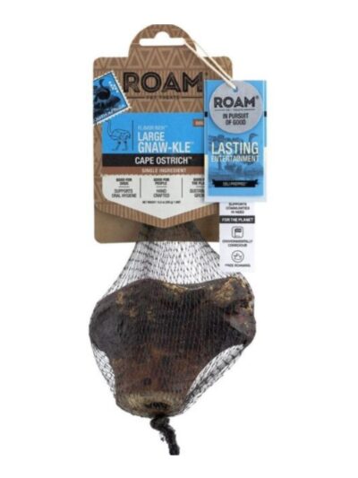 Roam Flavor Rich Gnaw-Kle Ostrich Large-1 Pk