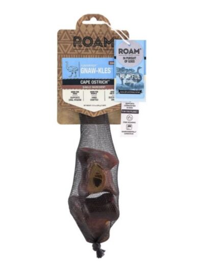 Roam Flavor Rich Gnaw-Kles Ostrich Sm-2 Pk