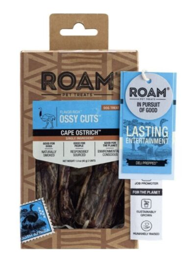 Roam Flavor Rich Ossy Cuts Ostrich 1.4oz.-2 Pk