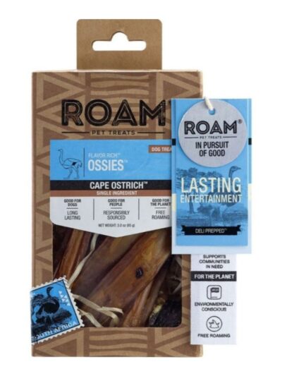 Roam Flavor Rich Ossies Ostrich 3oz.