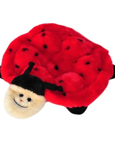 Zippypaws Plush Squeakie Crawlers Betsey Ladybug Red Medium