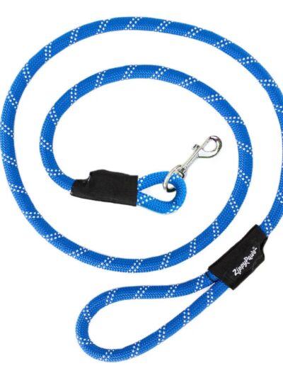 Zippypaws Climbers' Rope Leash Blue 6ft.