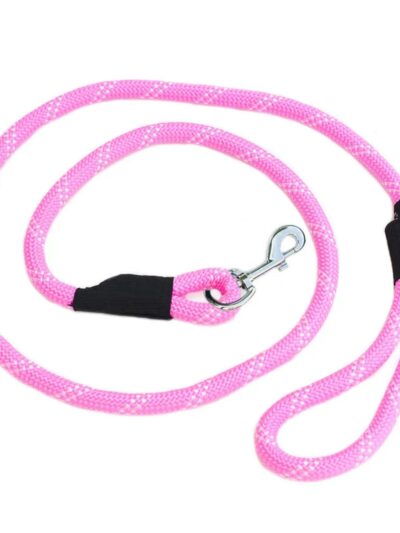 Zippypaws Climbers' Rope Leash Pink 6ft.