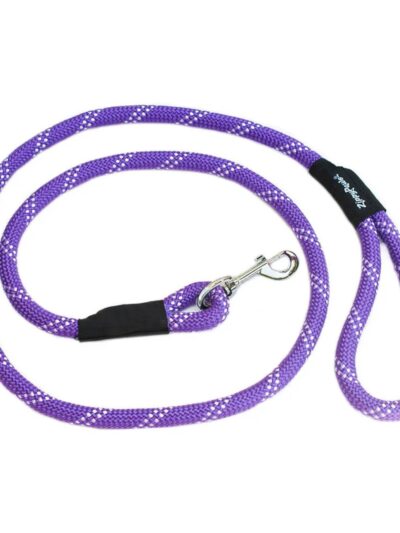 Zippypaws Climbers' Rope Leash Purple 6ft.