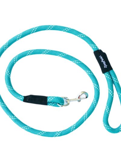 Zippypaws Climbers' Rope Leash Teal 6ft.