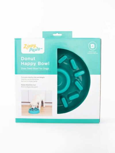 Zippypaws Happy Bowl Slow Feeder Donut Green Medium