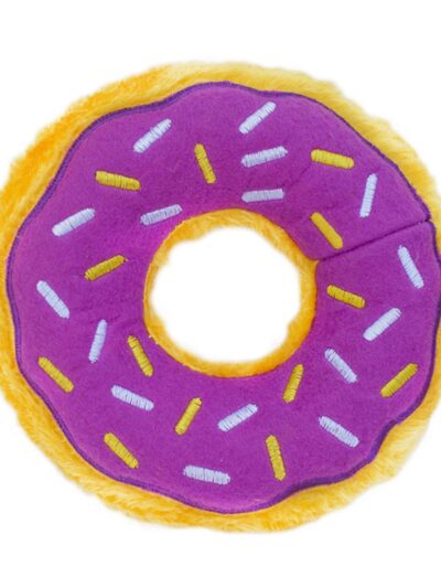 ZippyPaws Donutz Dog Toy Grape Jelly 1ea/MD