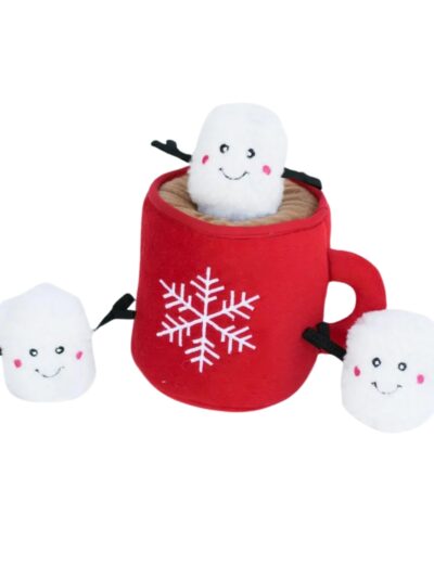 Zippypaws Holiday Burrow Hot Cocoa Red/White Red/White