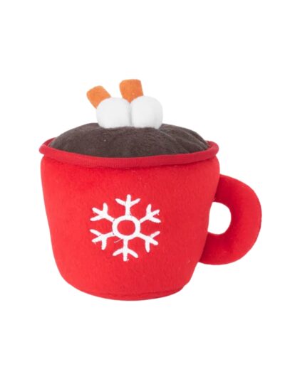 Zippypaws Holiday Hot Cocoa Red Medium