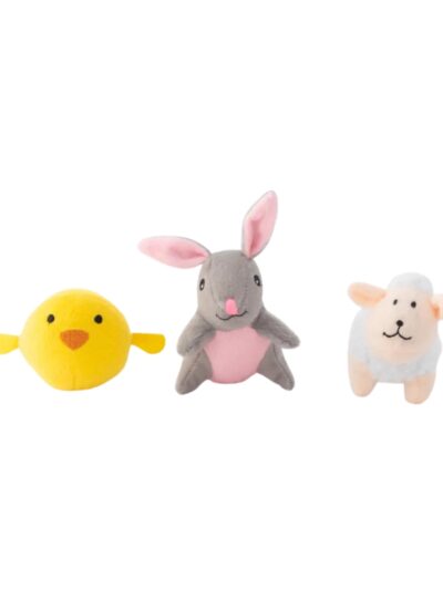 Zippypaws Miniz Bunny/Sheep/Chick 3 Pk