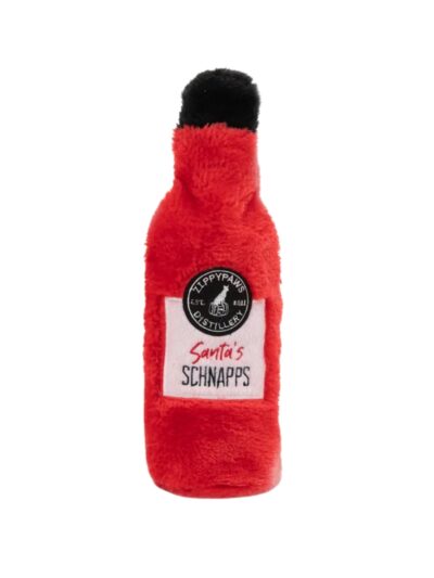 Zippypaws Holiday Crusherz Schnapps Red/Black Medium