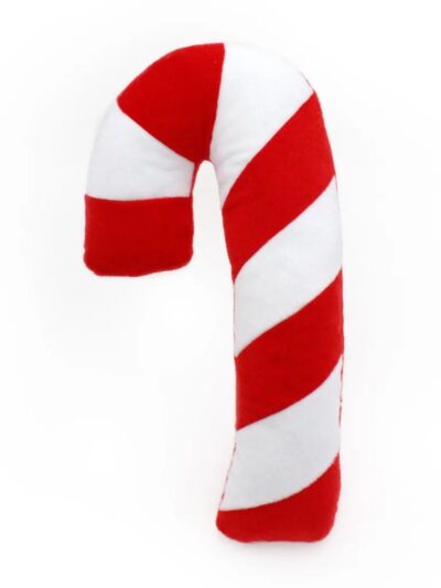 Zippypaws Holiday Jigglerz Candy Cane Red/White XLarge