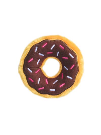 ZippyPaws Donutz Dog Toy Junior Chocolate, 1ea/SM