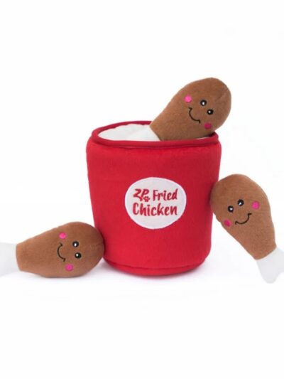 ZippyPaws Zippy Burrow Dog Toy Bucket of Chicken, 1ea/MD