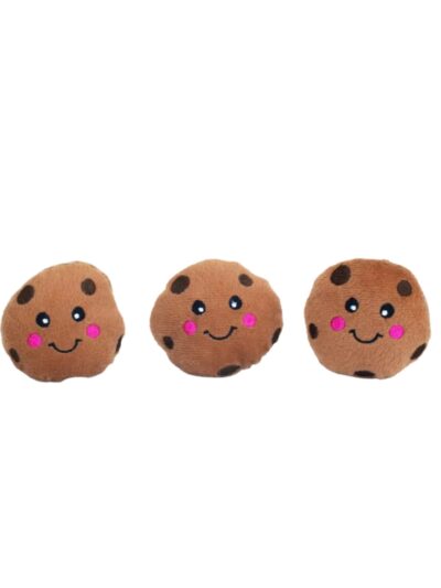 Zippypaws Miniz Cookies Brown XSmall-3 Pk