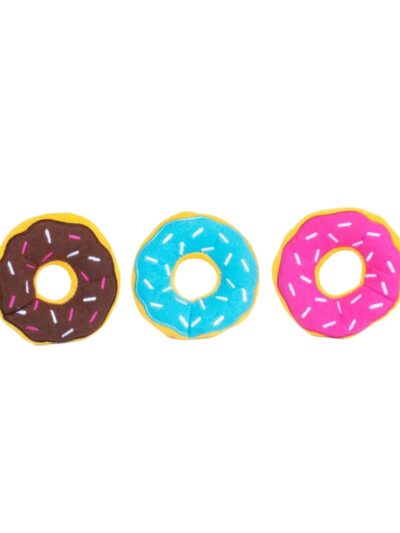 Zippypaws Miniz Donut Small-3 Pk
