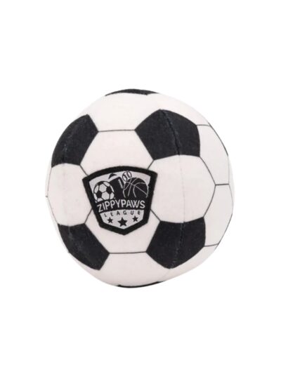 Zippypaws Sportsballz Soccer Black/White Large