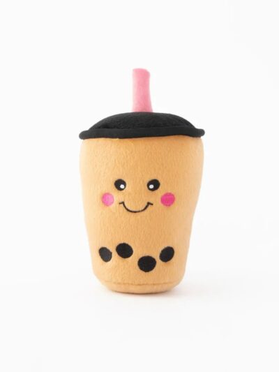 Zippypaws Nomnomz Boba Milk Tea Brown/Black Medium