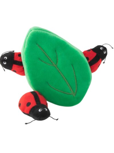 Zippypaws Burrow Ladybugs in Leaf Red/Green Medium