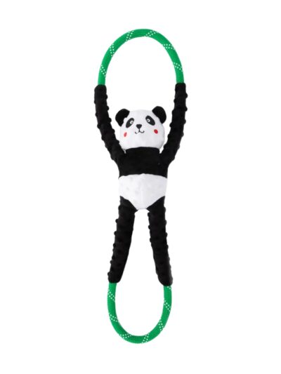 Zippypaws Ropetugz Panda Black/White Large