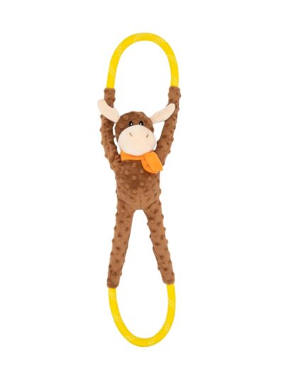 Zippypaws Ropetugz Moose Brown Large