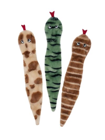 Zippypaws Skinny Peltz Desert Snakes Mix Assorted Large - 3 Pk