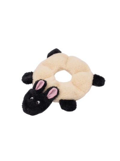 Zippypaws Loopy Sheep White/Black Medium