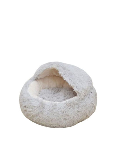 PetPals Igloo Pet Bed Pearl Grey 19.5 in