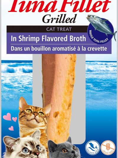 Inaba Tuna Fillet Grilled with Flavored Broth Shrimp .52oz. (Case of 6)