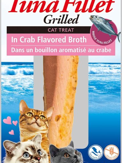 Inaba Tuna Fillet Grilled with Flavored Broth Crab .52oz. (Case of 6)