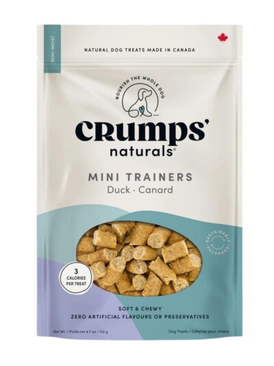 Crumps Naturals Dog 10.6oz.Mini Trainers Semi-Moist Duck