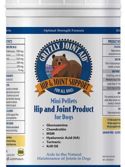 Grizzly Dog Joint Aid Pellet 48oz.