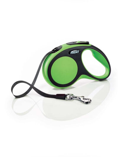 Flexi New Comfort Retractable Tape Dog Leash Green 1ea/16 ft, SM, Up To 33 lb