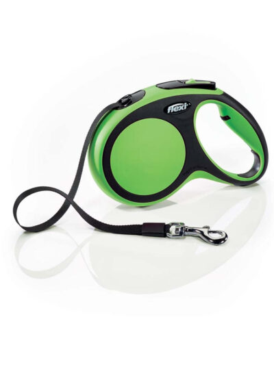 Flexi New Comfort Retractable Tape Dog Leash Green 1ea/16 ft, MD, Up To 55 lb