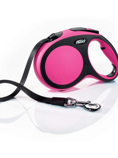 Flexi New Comfort Retractable Tape Dog Leash Pink 1ea/16 ft, LG, Up To 132 lb
