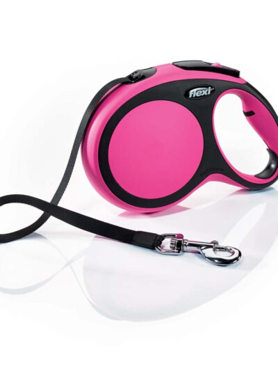 Flexi New Comfort Retractable Tape Dog Leash Pink 1ea/26 ft, LG, Up To 110 lb
